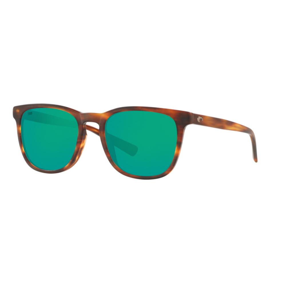 Costa Sullivan Sunglasses Polarized in Matte Tortoise with Green Mirror 580G